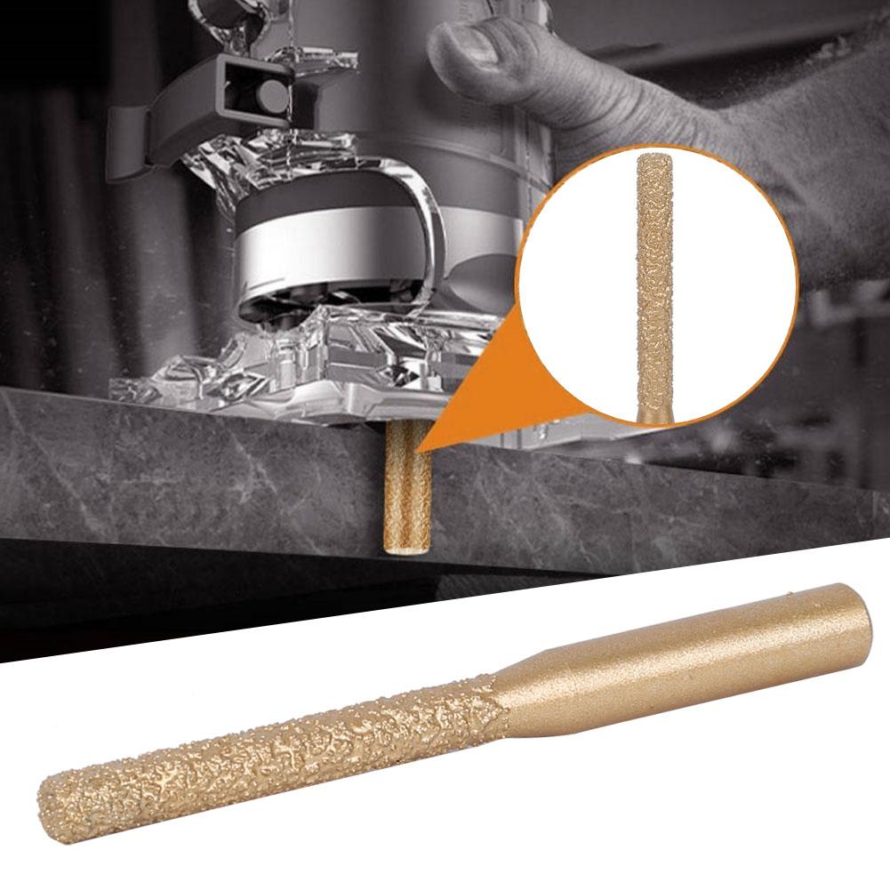   Router Bits Golden Brazed Straight Shank for Quartz Stone Marble Seam Knife