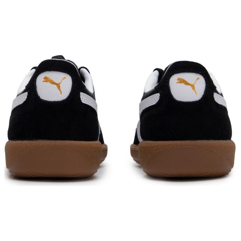 Puma Palermo Fabric Cow Split Leather Casual Low-Top Sneakers Unisex sneakers Black White 399341-06