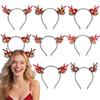 Light Weight Reindeers Antlers Headbands Plastic Hair Decoration For Christmas Parties Costume Accessories