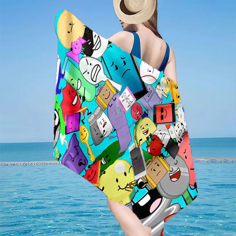 Colorful Dream Island Collage Beach Towel, Super Soft Microfiber, Gift for Her/Him, Birthday, for Pool, Beach, Travel, Home Decor Fan gifts