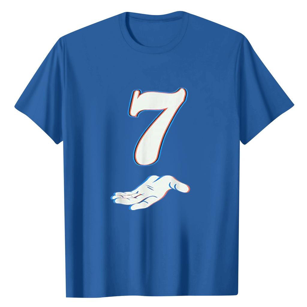 Ladies' Digital Printed Casual Round Neck Short Sleeved Top