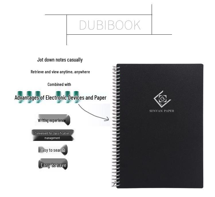 Uitwisbaar A5 Slim Waterdicht Herbruikbaar Notitieboek
