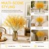 5pcs 3 Branch Fake Baby's Breath Fake Silk Petals Artificial Flower Stems Office Decor