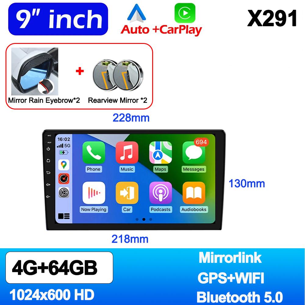 7/9/10 Inch Universal Android 13 Car Radio 64G Autoradio Android 2 Din Car Radio GPS BT Central Multimedia Smart Car Systems