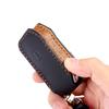 Crazy Horse Skin Leather Car Remote Key FOB Case Cover for Kia Sportage Ceed Sorento Cerato Forte Seltos Telluride Key Holder
