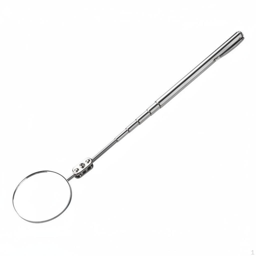Telescopic Inspection Mirror MultiAngle Viewing UnderVehicle Search Pole Swivel Head