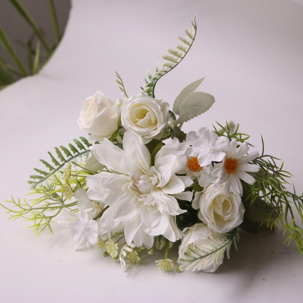 Silk Material Silk Dahlia Hydrangeas Design Fake Silk Flowers Party Wedding Decor  Home Decor