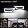 Upgrade White LED Side Marker Light for 2021-2024 Chevy GMC Yukon Denali XL | Tahoe Suburban Cadillac Escalade ESV Front Bumper DRL Signal Lamp,