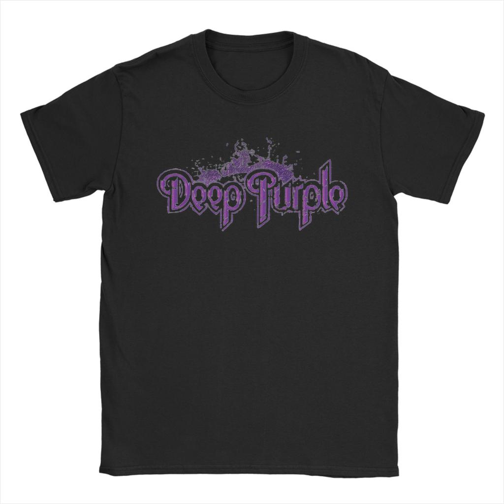 Band Deep Purple Art T Shirt Summer Pure Cotton TShirts For Adult Harajuku Casual Tshirt ShortSleeve Vintage Tops