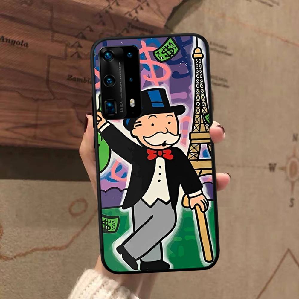 Cartoon MonopolyS Money Phone Case For Huawei P 8 9 10 20 30 40 50 Pro Lite Psmart Honor 10 Lite 70 Mate 20lite