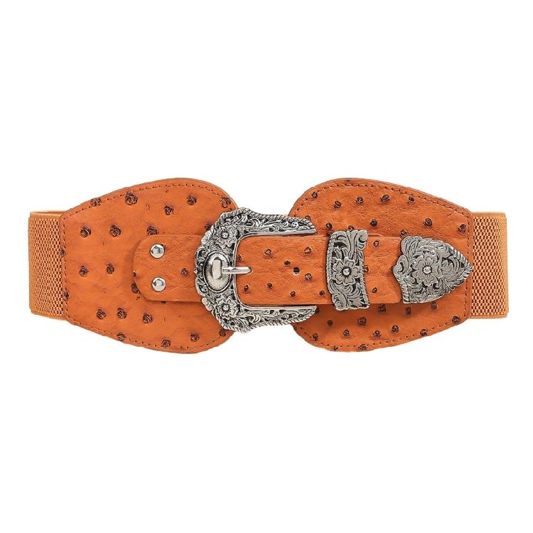 Модный женский пояс-корсаж с декоративной пряжкой с резьбой, пояс-кушак для стильных случаев и нарядов