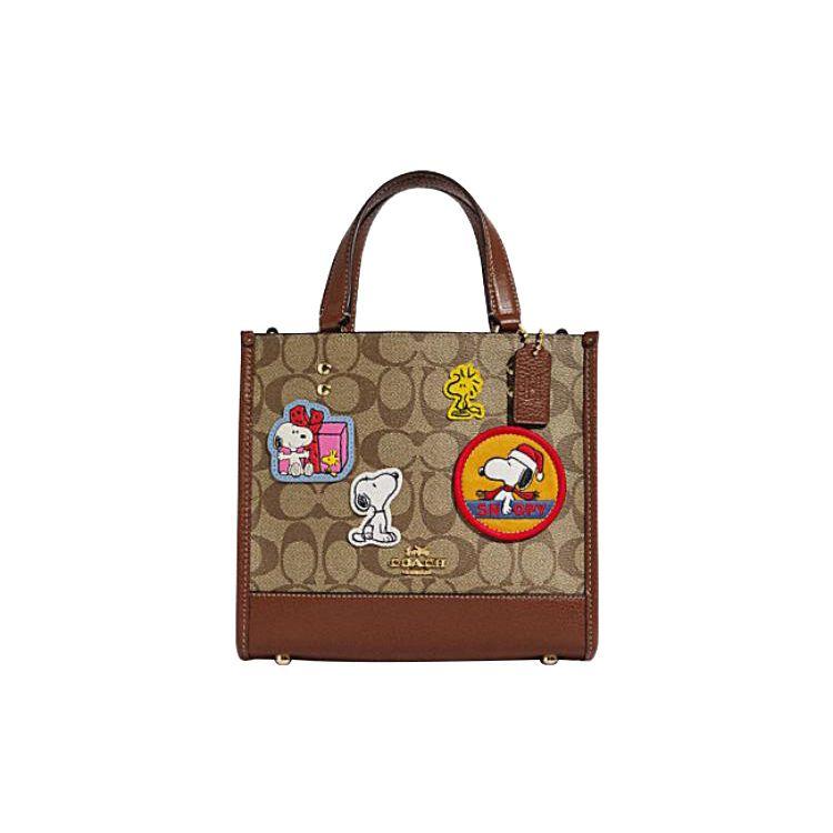 

Сумка-тоут Coach X Peanuts Snoopy Dempsey 22 Класична з монограмою Жіноча тоут Коричнева CE851-IMT1O Basic Set (Bag+Dust Bag)