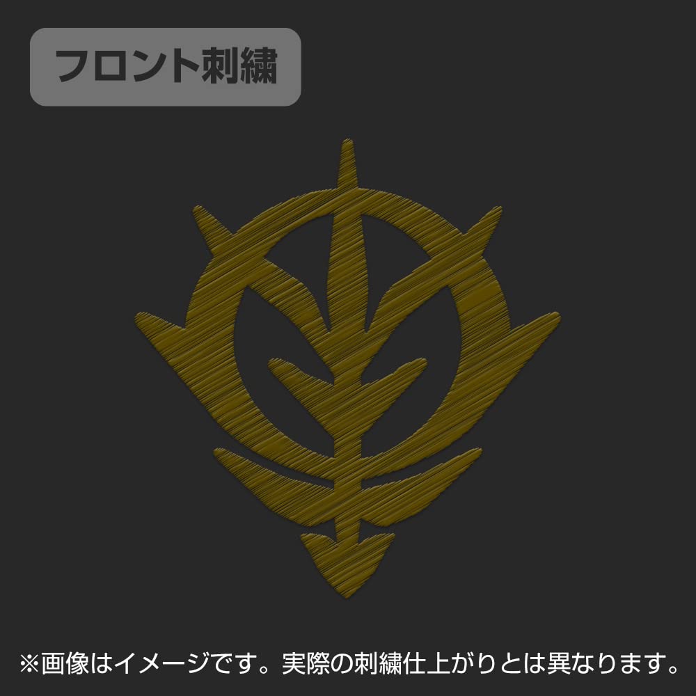 2D Cospa Mobile Suit Gundam Zeon Earth Army vyšívané polo tričko ČERNÉ velikost L bavlna polyester