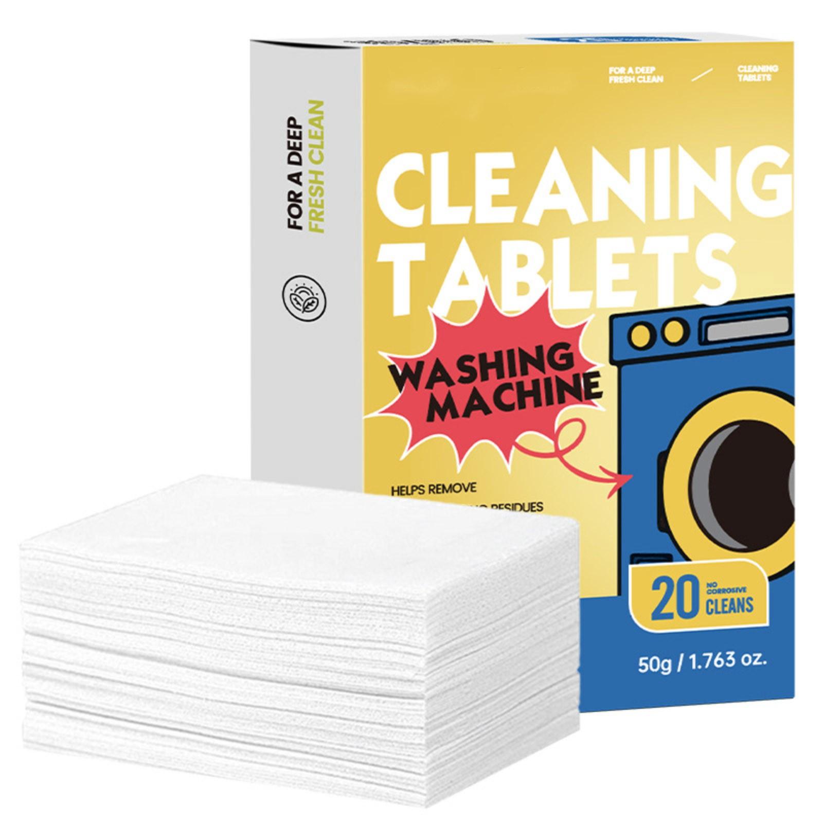 

Таблетки для чистки стиральных машин Полностью автоматическая дезинфекция и стерилизация Таблетки для чистки Бытовая стиральная машина Глубокое удаление пятен One Size жёлтый