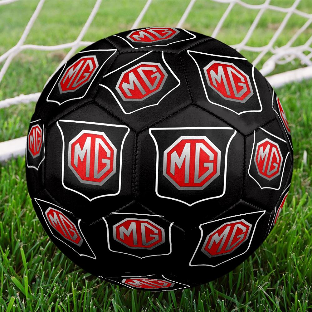 Mg Logo Design Inspiration Size 5 Soccer Ball,Indoor/Outdoor Suitable for Training Matches Tournaments Practice Games Perfect Gift for Fan