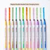 12-Color Double-Ended Fluorescent Pen Set - Color-Changing Highlight & Art Markers for Students