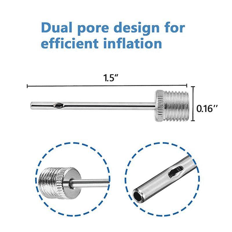30PCS Ball Air Needle Stainless Steel Pump Pin Basketball Inflating Pump Needle Football Inflatable Air Valve Adaptors Nozzle
