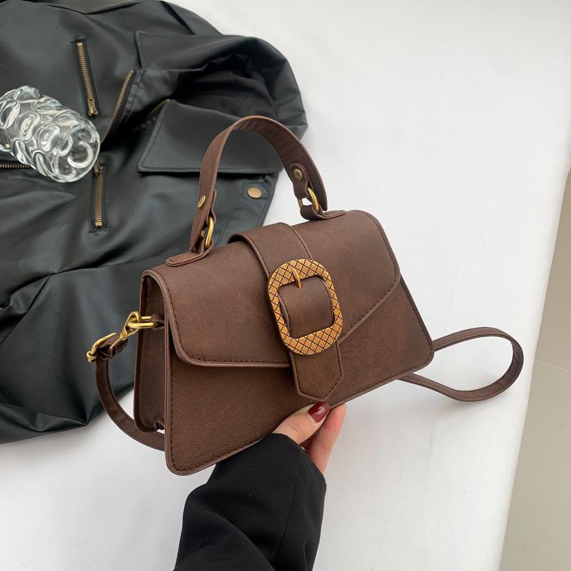 Spring New Retro Commuter Small Square Bag Handbag Bag Fashionable Personality Beautiful Messenger Bag Women