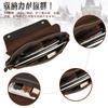 Luufan Men's Genuine Leather Shoulder Bag, A4 Size, Messenger Bag, Large Capacity, Leather Crossbody Bag with Flap, Durable, Retro Design, Dark Brown