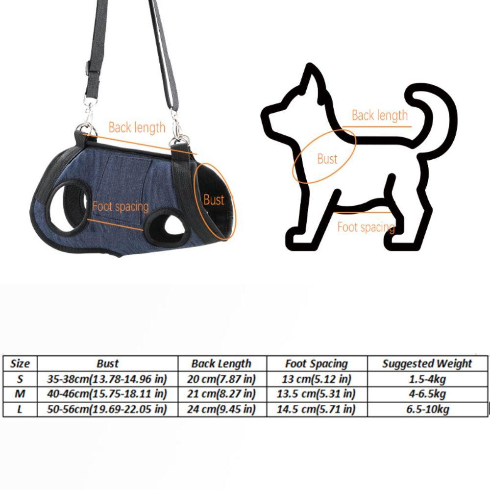 Adjustable Straps Carry Dog Shoulder Bag with Pockets Puppy Sling Carrier  for Dogs Puppy