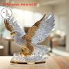 Ornement d'Aigle à Ailes Battantes Acrylique Plat 2D, Décor de Bureau pour Rebords de Fenêtre & Présentoirs Créatifs, Cadeau Idéal pour les Amis & Pendaison de Crémaillère