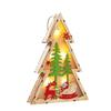 Christmas Series Wooden Luminous Christmas Tree LED Light Decoration Christmas Tree Shopping Mall Window Decoration Supplies