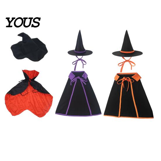 Goose Costume for Yard 1 Set Halloween Outfit, Black Cloak And Pointed Hat, Porch Mysterious Decor 23 Inch Statue Lawn