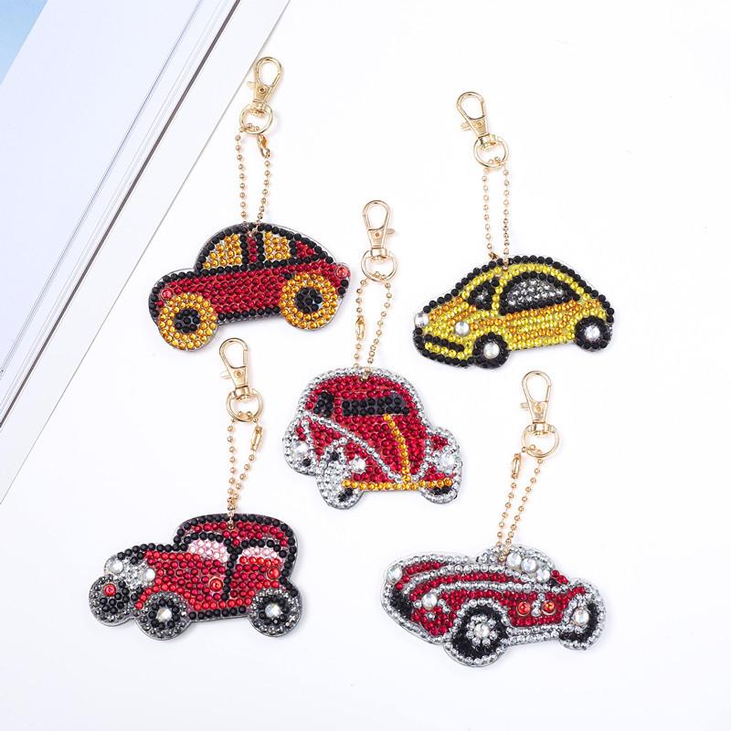 Special-Shaped Brick Diamond Painting Keychain Diy Christmas Series Cartoon Decorative Small Pendant