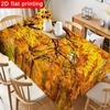 1pc Colorful Autumn Leaves Tablecloth - Vibrant Rectangular Polyester Table Cover, Reusable And Easy To Clean for Fall Gatherings, Thanksgiving Partie