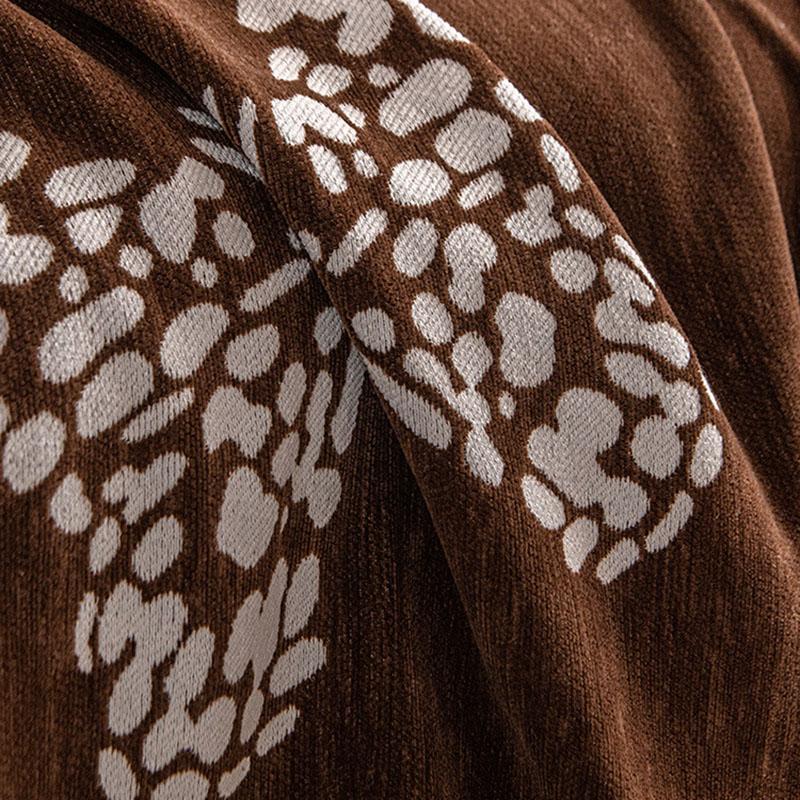 Luxury Butterfly Printed Solid Sofa Towel High-End Chenille Sofa Cover for All Seasons Anti-Scratch Home Textiles with Tassels