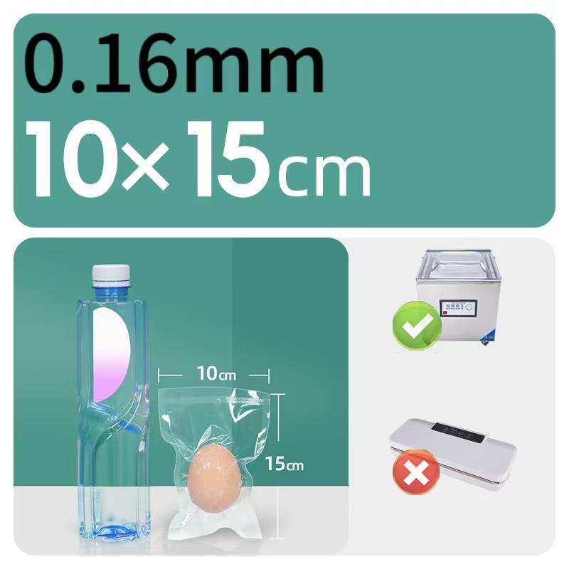 100 Stück Lebensmittel-Vakuumierbeutel, Lebensmittel-Vakuumbeutel, für Vakuumlagerung, Meal Prep und Sous Vide, Lebensmittelkonservierung, versiegelter Beutel