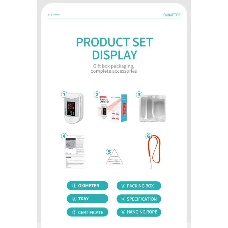 1PC English Version P08 Blood Oxygen FDA Instrument Home Fingertip Finger Clip Pulse Heart Rate Blood Pressure Saturation Portable Home