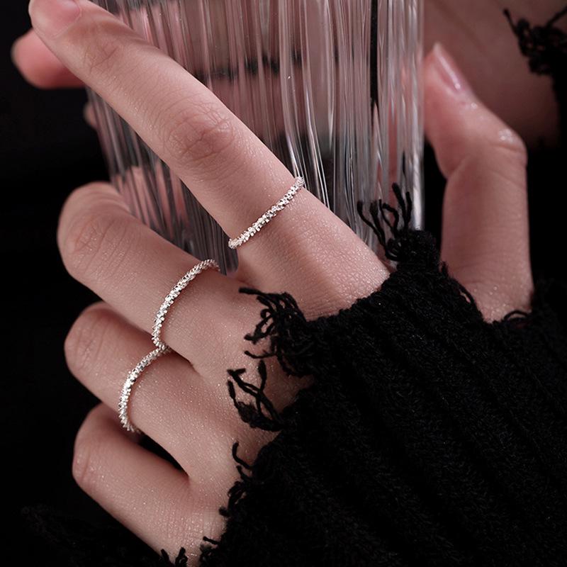 Bague d'index scintillante Ciel Étoilé 2021 - Bague simple, élégante et tendance pour femmes