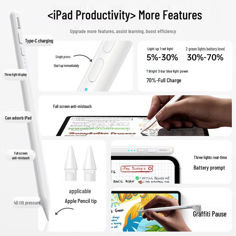 Baseus Magnetischer Stylus-Stift für iPad