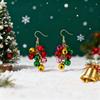 2025 European & American Christmas Series Color Block Bell Classic Women's Party Earrings