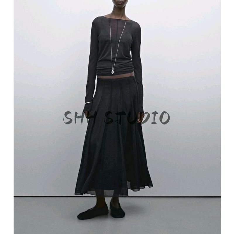 MD Spring/Summer New Arrival Women's Clothing Draping Effect Fairy Pleated Tulle A- line Skirt 5284584 5284584