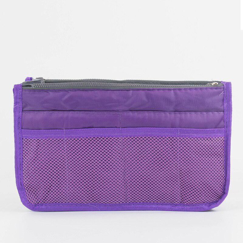 Organizer Insert Bag Women Dacron Travel Insert Handbag Purse Large Liner Lady Makeup Cosmetic Bag