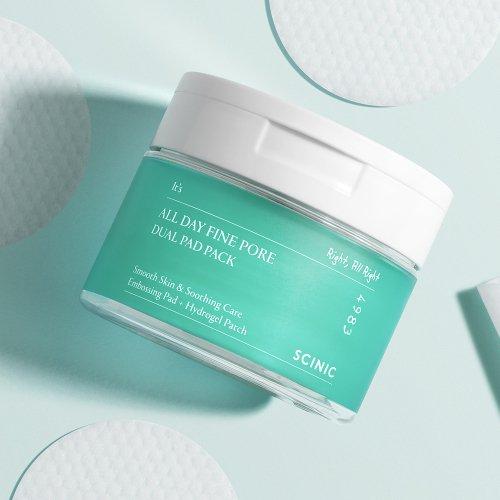 

SCINIC All Day Fine Pore Texture Refining & Hydrogel Dual Pad Pack 30 Sheets FREE