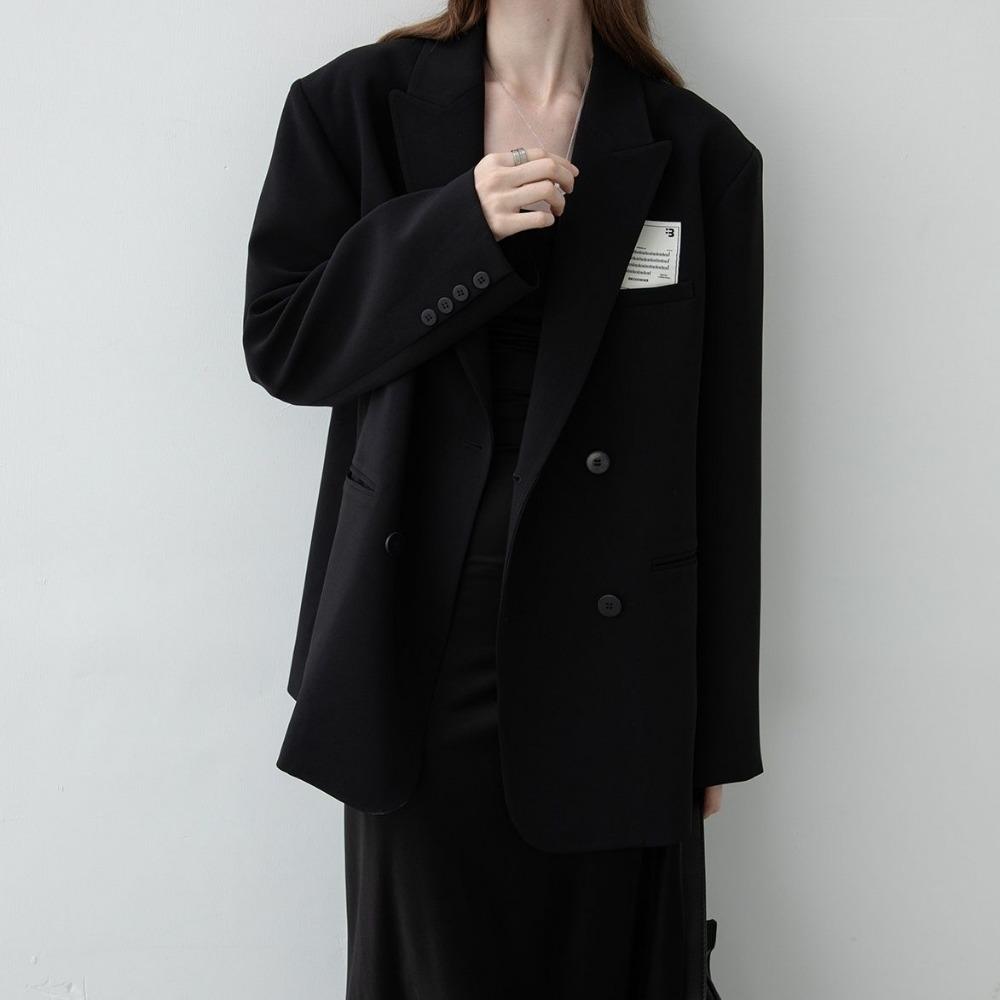 Stylish Korean Loose Oversize Suit Jacket Women's High-end Korean Loose School Uniform Top Trend