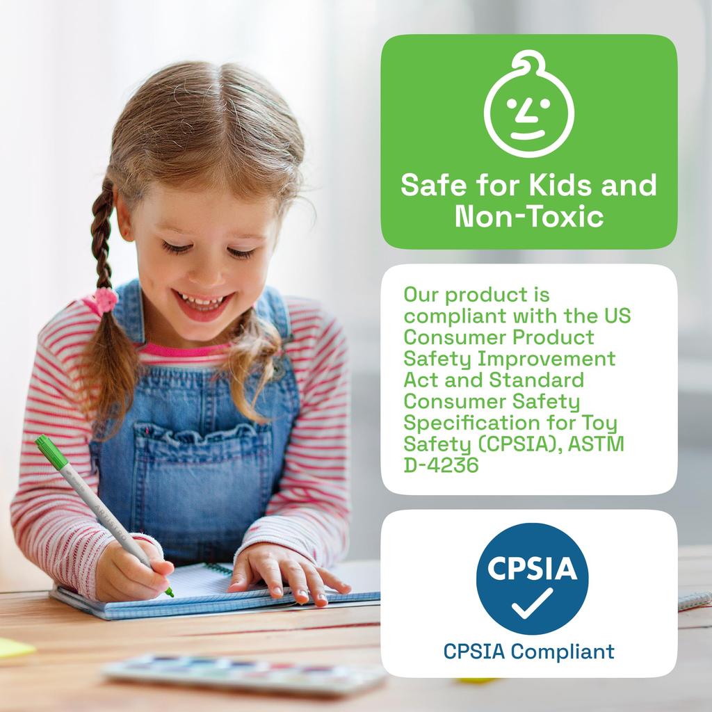 ARTISTRO 60 Colors Acrylic Paint Dual Tip Acrylic Markers Fine Tip 5mm Dot for Kids and Adults Pens, (1mm + Tip) Fabric, Canvas, Rock, Glass, Wood,