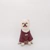 Burgundy Pet Hoodie, Winter Warm Dog Hoodies, Dog/Cat Hooded Sweatshirt, Soft Warm Pet Clothes for Small Medium Dogs Cats