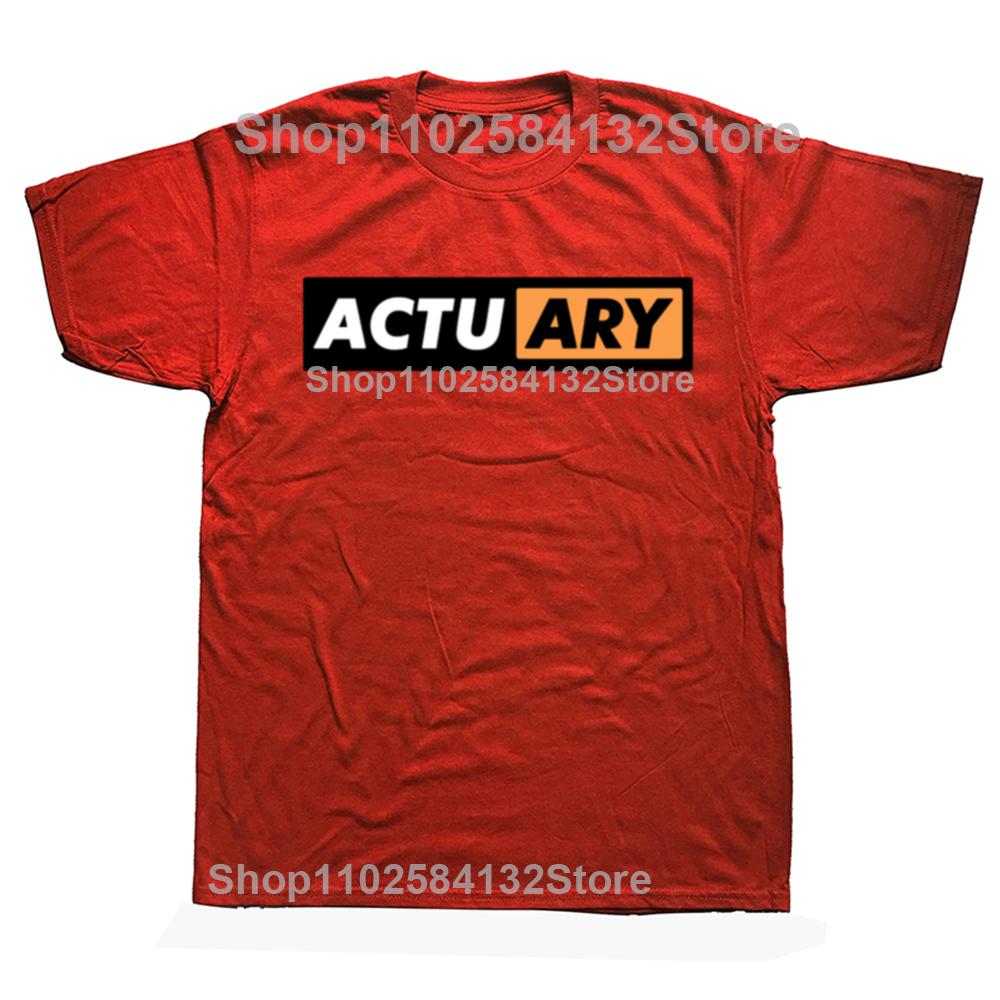 Actuary Funny Noun Definition Classic Graphic Tshirts Men Womens Fashion Casual Tshirt 100 Cotton Loose Oversized T Shirt S
