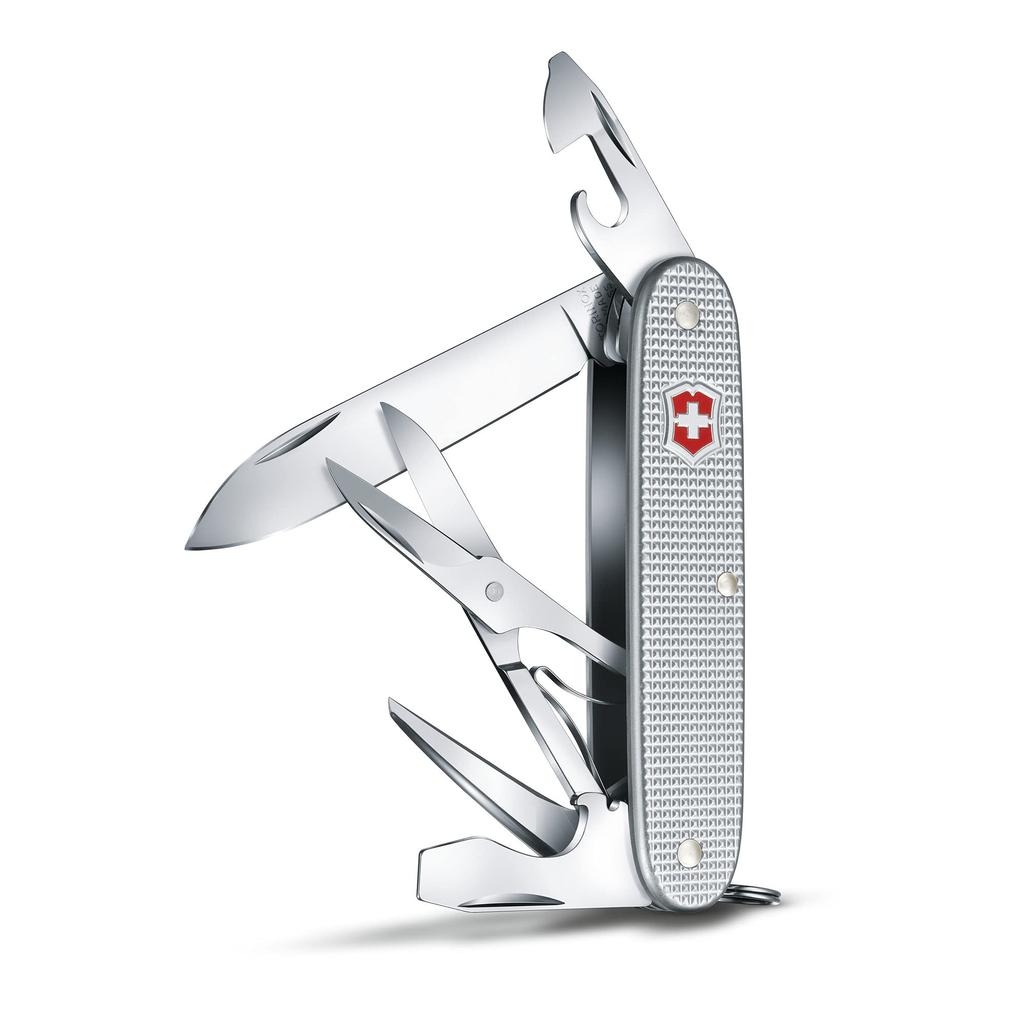 VICTORINOX Pioneer X ALOX Silver for Outdoor Emergency and Disaster Includes and Drilling Compact and Multi-Tool Camping, Preparedness, Preparedness.