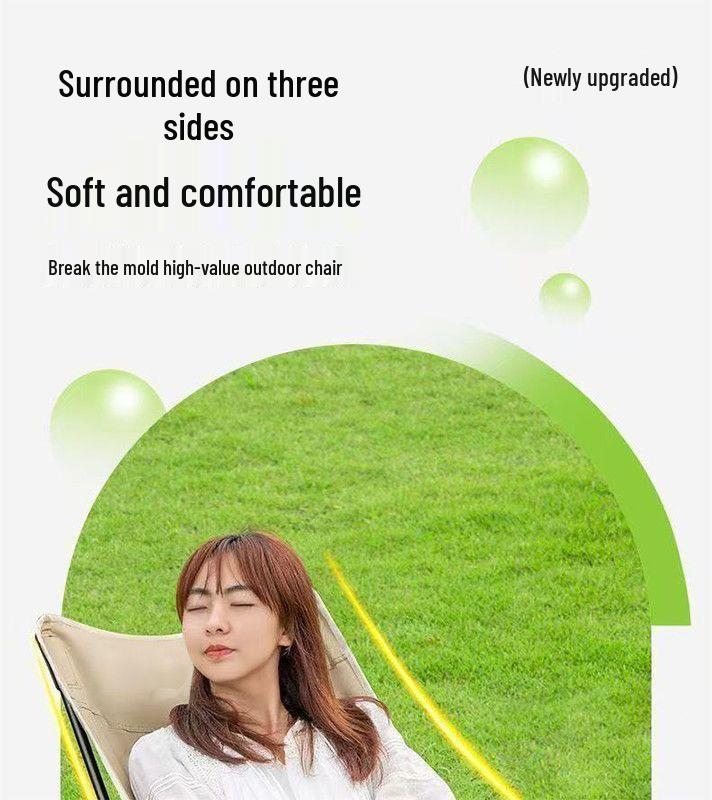 Portable Moon Chair: Folding Outdoor Recliner for Camping, Beach, Picnic & Fishing