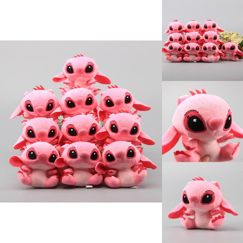 Adorable 2 Kinds Lilo And Stitch Plush Toy Hanging Key Chain Hanger Doll Mini Pendant