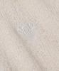 SOME PLACE Washable Half Heart Logo Embroidered Half-Zip Knit Oversized [Beige]