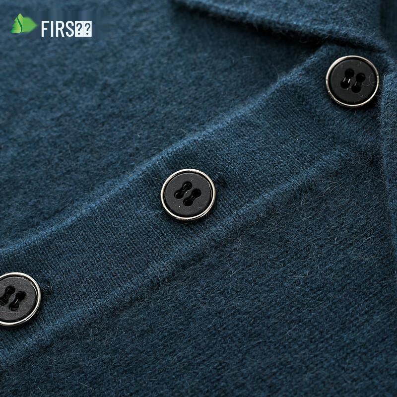 Shanshan Men's Pure Cashmere Polo Neck Sweater