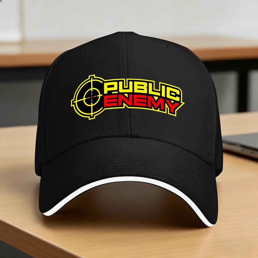 US Rap Team Public Enemy Sun Baseball Cap Summer Casual Trucker Hat For Unisex Outdoor Sports Baseball Caps