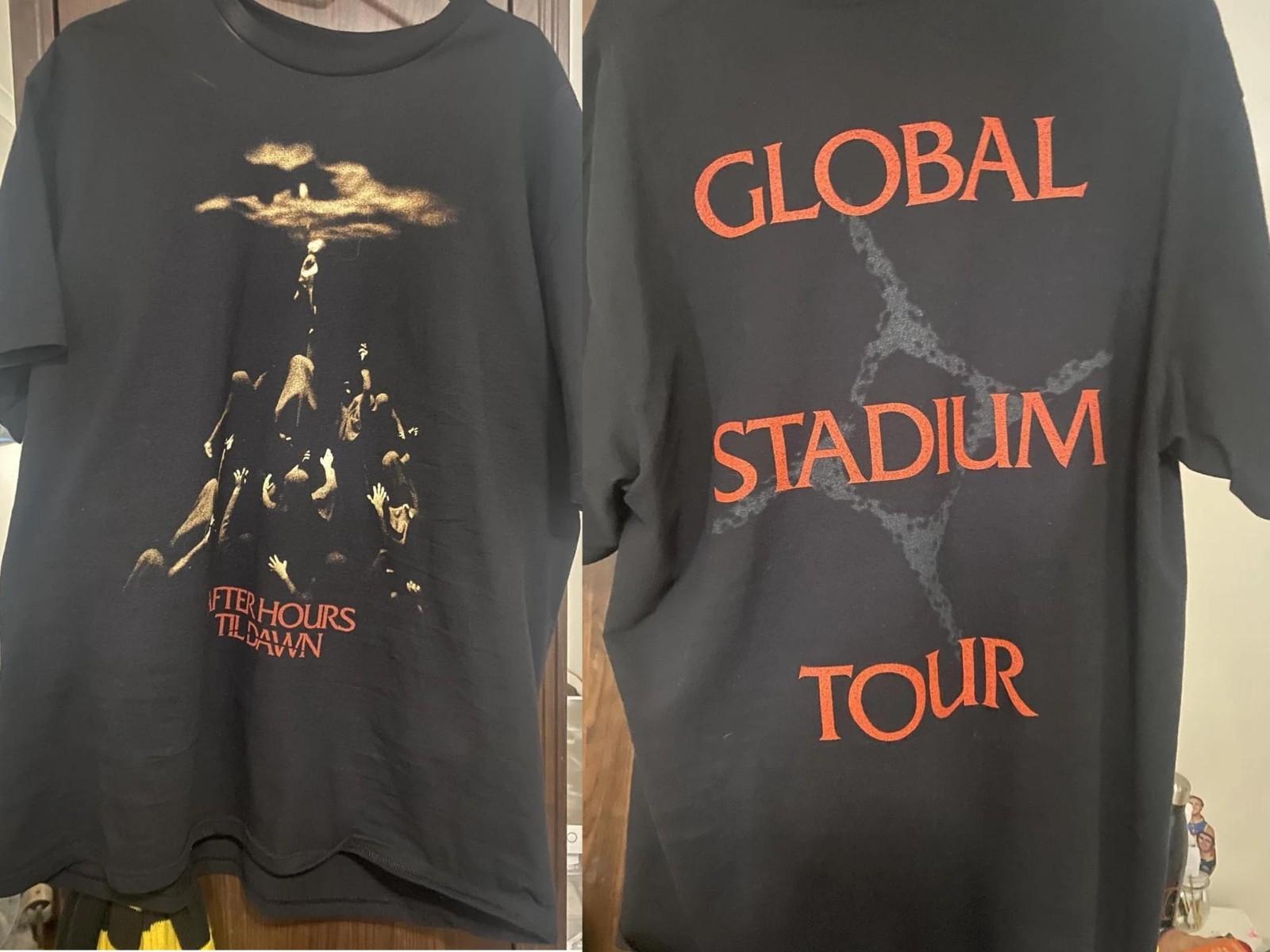 The Weeknd After Hours Til Dawn Global Stadium Tour 2026 2 Sides T-Shirt XXXXL