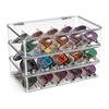 Transparent Glasses Storage Box 5 Grids Eyeglasses Container Multifunctional Sunglass Organizer